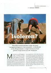 artikel Els Staessens in bouwen / renoveren isoleren? natuurlijk